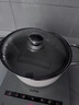 不銹鋼湯鍋家用燉湯煲湯鍋高顏值白色加厚加深大容量蒸鍋煮鍋奶鍋 白色湯鍋+蒸鍋 24cm 曬單實(shí)拍圖
