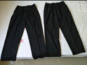 薇欣琪 工作服褲子廚師褲酒店餐廳松緊腰男女工裝褲 黑色 L 曬單實(shí)拍圖