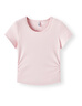 森馬（Semir）短袖t恤女短款修身圓領(lǐng)內搭25夏涼感收腰V領(lǐng)上衣辣妹109325100006 曬單實(shí)拍圖