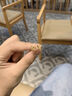 中國黃金（CHINA GOLD）18K黃金蜂巢蝴蝶耳釘耳墜百搭爆閃龍鱗耳飾情人節(jié)生日禮物送女友 18K金蜂巢蝴蝶耳釘-約0.2g【一對】 曬單實拍圖