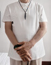 啄木鳥(niǎo)短袖t恤男夏季薄款舒適男士立領(lǐng)中式國風(fēng)半袖衣服唐裝體恤上衣服 T6512白色 L 175/88A 曬單實(shí)拍圖