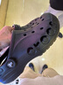 crocs卡駱馳洞洞鞋貝雅男鞋女鞋輕便耐磨一腳蹬拖鞋休閑鞋|10126 黑色-001 41 /42(260mm) 曬單實(shí)拍圖