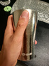 容山堂純鈦水杯鈦杯輕奢喝水杯彩鈦個(gè)性牛奶杯啤酒杯飲料杯果汁杯 純鈦水杯-皓月銀 曬單實(shí)拍圖