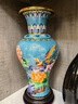 趙氏恒璽（ZONLOLV）景泰藍(lán)花瓶錦繡掐絲銅胎琺瑯中式家居商務(wù)外事禮品花瓶擺件工藝品 錦繡瓶淺藍(lán)色 曬單實(shí)拍圖