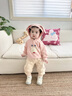 幼歌（YOUGE）嬰幼兒寬松立體小耳朵連帽衛(wèi)衣休閑束腳褲卡通運(yùn)動(dòng)套裝 粉色（衛(wèi)衣） 80 cm 曬單實(shí)拍圖