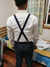 OLOEY背帶夾男女褲子吊帶防掉成人西褲吊帶西裝襯衫吊褲帶夾扣松緊肩帶 背帶夾【黑色】 曬單實拍圖