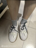 牧言（MUYAN）真皮德訓(xùn)鞋女2025春季新款女鞋厚底運(yùn)動(dòng)休閑鞋百搭輕便軟底旅游鞋 米白色 37 (235mm) 曬單實(shí)拍圖