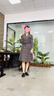 恰凡（QIAFAN）2025新款媽媽洋氣長(cháng)袖連衣裙中年女裝春裝中老年春秋氣質(zhì)薄款裙子 藏青 L  （推薦85-100斤） 曬單實(shí)拍圖