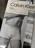 Calvin KleinCK 男士平角內(nèi)褲套裝套盒 3條裝 送男友禮物 U2664G 998黑白灰 M 曬單實(shí)拍圖