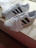 adidas ENTRAP休閑舒適運(yùn)動(dòng)板鞋少年感復(fù)古籃球鞋男女阿迪達(dá)斯   白色/黑色   42.5 曬單實(shí)拍圖