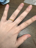 中國黃金（CHINA GOLD）黃金戒指女足金素圈戒指亮面情侶對戒七夕情人節(jié)禮物送女友老婆 14# 約0.5g（克重多退少補） 曬單實拍圖