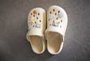 名創(chuàng)優(yōu)品（MINISO）洞洞鞋男女夏季外穿涼鞋防滑厚底踩屎感包頭涼拖鞋 卡其+海洋星星 曬單實拍圖