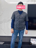 CamalgOri超薄羽絨服男輕薄馬甲秋冬中袖男輕薄保暖短袖羽絨棉服內(nèi)膽馬夾 SX2455-卡其加絨 L 130斤內(nèi) 曬單實(shí)拍圖