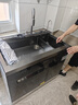 西屋集成水槽洗碗機(jī)超聲波果蔬清洗家用雙層上下分層洗嵌入式碗柜14套洗碗機(jī)一體機(jī) JCX-S9L 1000mm分層洗砧板消毒瀑布飛雨款 可選左右洗碗機(jī) 曬單實(shí)拍圖