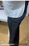 西褲男夏季薄款職業(yè)正裝商務(wù)修身抗皺免燙直筒西服褲輕奢休閑長(zhǎng)褲 黑色 31 （115斤左右） 曬單實(shí)拍圖
