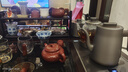 開品自動(dòng)雙壺上水純鈦茶臺(tái)燒水壺電熱水壺恒溫多尺寸選擇電茶爐嵌入式一體機(jī)茶盤電茶壺泡茶專用電茶爐 1L 【鈦合金 雙上水】23X37CM 三壺款式 曬單實(shí)拍圖