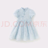 戴維貝拉女童連衣裙兒童裙子夏裝中國風漢服裙大童公主裙 曬單實拍圖