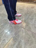 李寧足球鞋兒童女孩tf碎釘大童男小學生人造草專業(yè)比賽訓練專用鞋防滑 熒光粉-魔術貼免系帶-防滑耐磨 31 曬單實拍圖