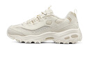 斯凱奇（Skechers）女鞋網(wǎng)面透氣輕便休閑鞋復古老爹鞋熊貓鞋896193 乳白色 37  曬單實拍圖
