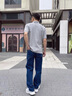 JASONWOOD高端牛仔褲男春秋季寬松直筒大碼商務(wù)男褲2025新款休閑長(zhǎng)褲子男 高檔藍(lán)灰色春秋款【現(xiàn)貨速發(fā)】 XXS 32【腰圍2尺5適合140斤左右】 曬單實(shí)拍圖
