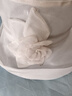 ELLE遮陽(yáng)帽女士桑蠶絲帽子女真絲網(wǎng)紗花朵時(shí)尚百搭戶(hù)外防曬太陽(yáng)帽 灰色 曬單實(shí)拍圖
