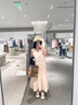 范思藍恩立體花瓣釘珠半身裙女2025夏新款小A擺甜美優(yōu)雅半裙2174 奶油米 S 曬單實(shí)拍圖