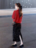 莉紗芙特2025年春季秋天新款女士兩件一整套裝連衣裙小個子穿搭配氣質(zhì)衣服 套裝 均碼 （建議：85-128斤） 曬單實拍圖