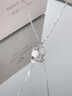 唯一（Winy）山茶花銀項鏈女款吊墜情人節生日禮物女士送女友老婆銀首飾 曬單實(shí)拍圖