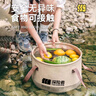 TANXIANZHE探險者折疊盆便攜式旅行洗衣袋伸縮水桶車載洗臉盆水盆戶外泡腳袋 曬單實拍圖