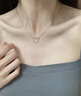 中國黃金（CHINA GOLD）S925銀鏤空愛(ài)心項鏈女款時(shí)尚百搭吊墜婦女節生日禮物送女友愛(ài)人 鏤空愛(ài)心吊墜 曬單實(shí)拍圖