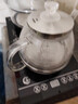 立客全自動(dòng)上水電熱水壺茶盤(pán)功夫茶燒水壺煮茶燒水一體機(jī)茶具調(diào)溫?zé)鞑枧_(tái)保溫壺茶壺電茶爐泡茶套裝 1L （底部上水+玻璃壺套裝）LK-SHC23 曬單實(shí)拍圖