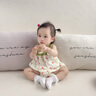 班喜迪嬰兒衣服夏裝包屁衣薄款嬰幼兒女寶寶連體衣超萌公主吊帶哈衣夏季 綠色 73cm 曬單實拍圖