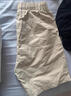 皮爾卡丹（pierre cardin）白色短褲男款夏季潮牌潮流外穿休閑五分褲男士百搭沙灘褲新品針織 卡其色 M 曬單實(shí)拍圖