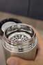 希諾玻璃杯塑玻雙層水杯便攜創(chuàng)意帶蓋過濾辦公杯防摔男女耐熱車載茶杯 XN-L502殿堂銀420ML 曬單實拍圖