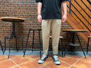 威廉馬奇夏季薄款冰絲褲子男生垂感九分休閑西裝褲寬松直筒速干小腳運動(dòng)褲 黑色【春秋款】 4XL 推薦體重180-200斤 曬單實(shí)拍圖