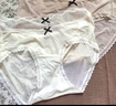 內(nèi)小伴3條法式純欲內(nèi)褲女士夏季薄款10A抑菌純棉加長襠冰絲無痕中腰內(nèi)褲 曬單實拍圖
