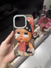 杜梵納可愛草莓紅格子頭巾哭娃適用16ProMax蘋果手機殼iPhone15Pro韓系14pm閃粉鏡框13網(wǎng)紅女款16Pro 紅格子頭巾哭娃+手鏈繩 iPhone 14 曬單實拍圖
