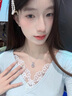DRIG銀項鏈女2025新款輕奢小眾高級感精致生日禮物送女朋友老婆告白 冰透蝴蝶結項鏈【品牌輕奢禮盒】 925銀鏈條+玉髓 曬單實(shí)拍圖