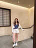 ZHR德訓(xùn)鞋女美式復(fù)古運動休閑鞋女低幫軟底拼接女鞋 QT32米色37 曬單實拍圖