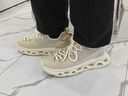雅格獅丹（Aquascutum）男鞋夏季2025新款透氣網(wǎng)面運(yùn)動(dòng)鞋男減震增高休閑鞋 米色 40 -適合運(yùn)動(dòng)鞋41碼 曬單實(shí)拍圖