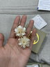 璞斯林S925銀針?lè)ㄊ捷p奢金屬花瓣耳墜小眾設(shè)計(jì)感復(fù)古氣質(zhì)個(gè)性高級(jí)感耳環(huán) 金屬花瓣耳墜 曬單實(shí)拍圖