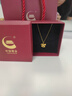 中國黃金（CHINA GOLD）黃金項鏈女首飾足金旋轉木馬吊墜七夕情人節(jié)送女友老婆生日禮物 足金木馬吊墜+贈925銀鏈 曬單實拍圖