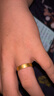 中國黃金（CHINA GOLD）黃金戒指男女款足金古法寬面戒指素圈指環(huán)婦女節禮物生日送男女友 足金戒指【19號】 約1.6g（寬版） 曬單實(shí)拍圖