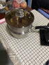 敬興特厚一體成型鍋底雙層奶鍋家用煮面鍋燃?xì)庠顙雰狠o食鍋泡面鍋 蒸鍋 18cm 曬單實(shí)拍圖