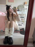 浪莎厚底小皮鞋女黑色英倫風(fēng)學(xué)院風(fēng)增高兩穿樂福鞋學(xué)生百搭單鞋配裙子 黑色亮光 36 曬單實(shí)拍圖