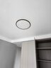 鹿家良品（LUUGAA）至簡胡桃木色臥室吸頂燈中古風(fēng)全光譜護(hù)眼臥室燈簡約兒童房燈具 【薦】全光譜40cm三色光30W 曬單實(shí)拍圖