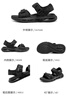 斯凱奇（Skechers）輕質(zhì)魔術(shù)貼涼鞋舒適外穿沙灘鞋軟底露趾涼拖 全黑色/BBK 41 曬單實(shí)拍圖