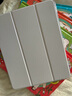 智思慧適用2025款Apple iPad Air13英寸保護套Air7/6 蘋(píng)果平板pro11透明硅膠殼帶筆槽三折支撐皮套 灰色 曬單實(shí)拍圖