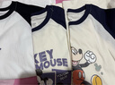 迪士尼（Disney）迪士尼童裝2025夏季新款薄款透氣純棉女童短袖洋氣潮酷男童上衣T 【男童】迪開(kāi)心米奇藏青 160 160cm 曬單實(shí)拍圖