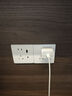 施耐德電氣五孔帶(Type A+C)USB電源插座面板(快充21W)86型暗裝 桓悅白色 曬單實拍圖